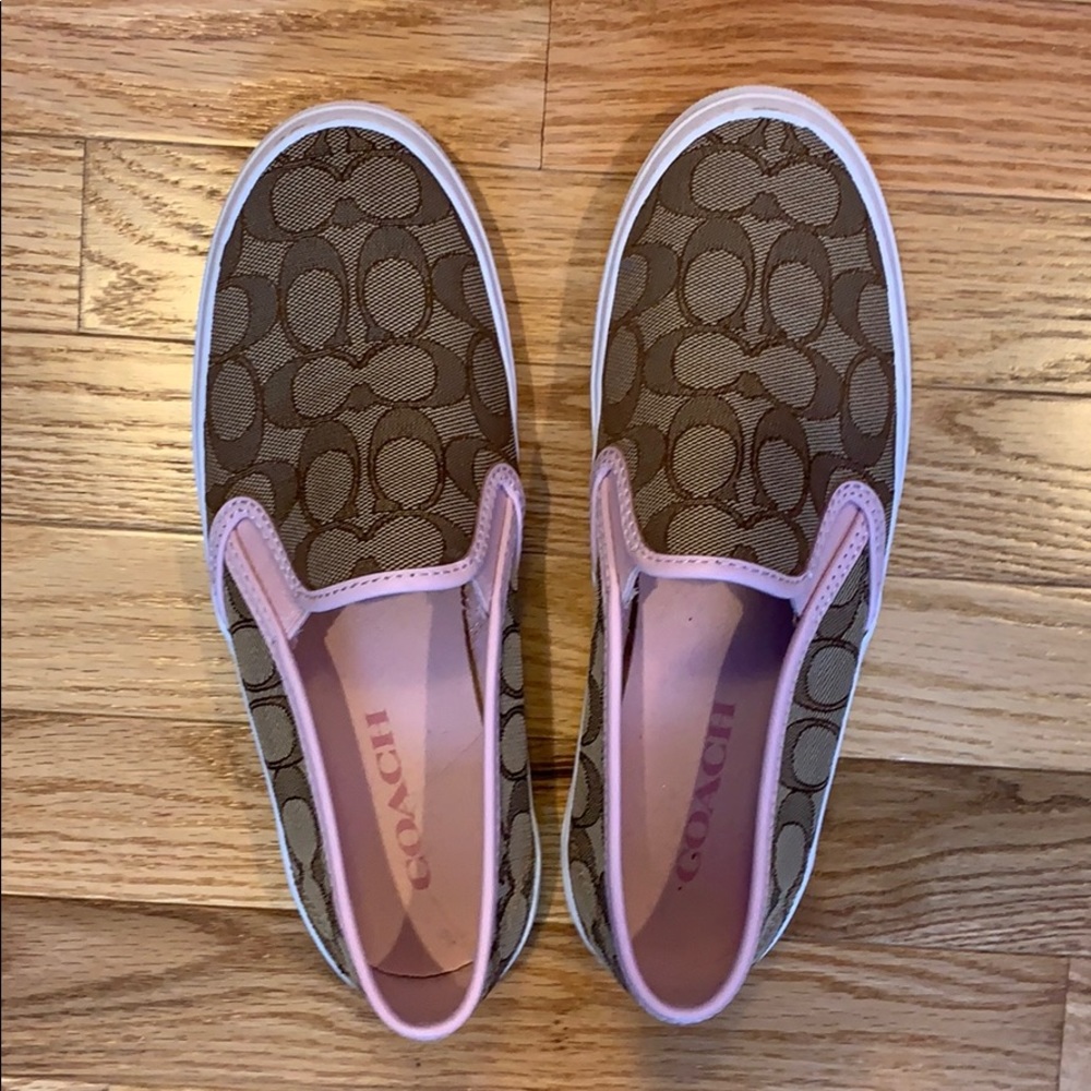 Coach slip on shoes